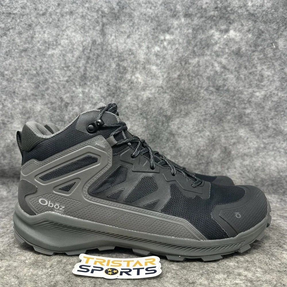 Oboz Katabatic Mid B-Dry Boots Mens Size 13 Gray Waterproof Hiking 46001
